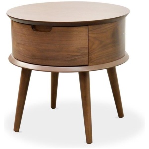Asta Scandinavian Side Table - Walnut by Interior Secrets - AfterPay Available