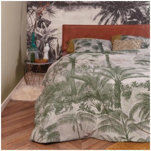 At Home Tour du Monde Sand Cotton Quilt Cover Set King