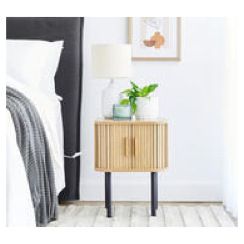 Aurora Bedside Table Neutral