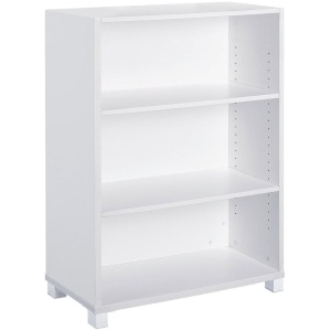 Axis 3 Tier Bookcase Storage - White by Interior Secrets - AfterPay Available