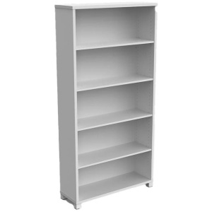 Axis 5 Tier Bookcase Storage - White by Interior Secrets - AfterPay Available