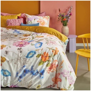 Bedding House Beau Multi Cotton Sateen Quilt Cover Set Queen