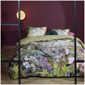 Bedding House Charming Green Cotton Sateen Quilt Cover Set Queen