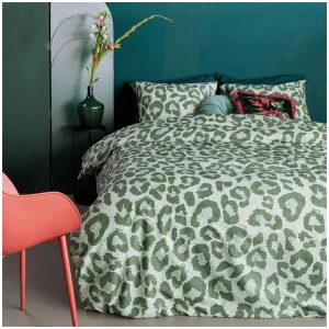 Bedding House Fabrice Green Cotton Quilt Cover Set Queen