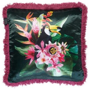 Bedding House Jungle Fever Pink Filled Cushion