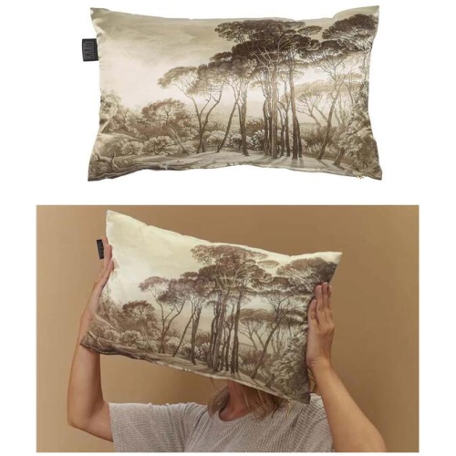 Bedding House Odetta Natural Oblong Filled Cushion 30cm x 50cm