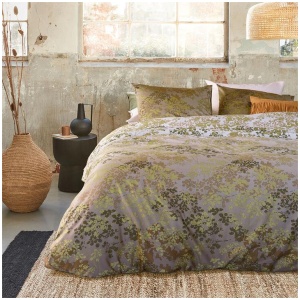 Bedding House Pantalla Green Bamboo Cotton Quilt Cover Set Queen