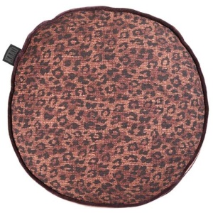 Bedding House Pardus Luxury Cotton Round Filled Cushion - Red