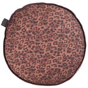 Bedding House Pardus Luxury Cotton Round Filled Cushion - Red