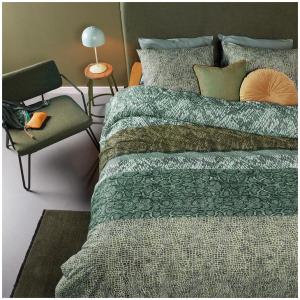 Bedding House Skin Green Cotton Quilt Cover Set King