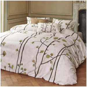 Bedding House Van Gogh Plum Blossoms Sand Cotton Sateen Quilt Cover Set King