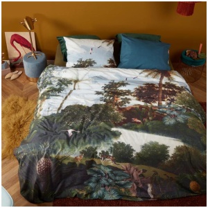Bedding House Voyage Green Cotton Quilt Cover Set Queen