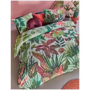 Bedding House Wildwood Green Cotton Quilt Cover Set Queen