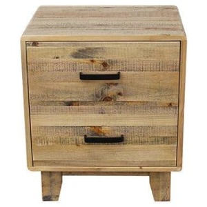 Bedside Table Rustic Timber