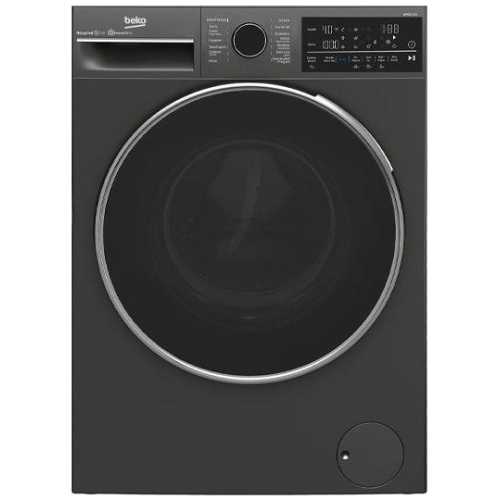 Beko 9kg Front Load Washer with Steam - Black
