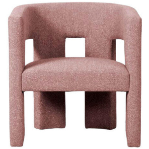 Bella Armchair - Weave Dusty Pink