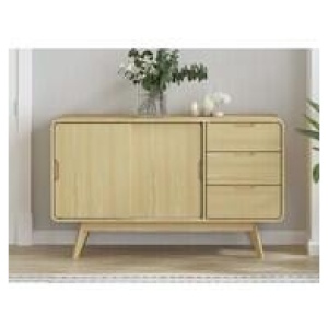 Belle Sliding Door Buffet Brown