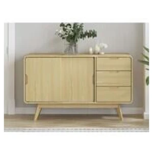 Belle Sliding Door Buffet Brown