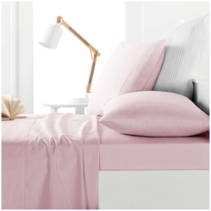 Belmondo 225TC Sheet Set Blush - Single