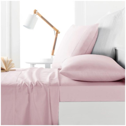 Belmondo 225TC Sheet Set Blush - Single