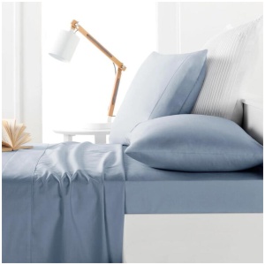 Belmondo 225TC Sheet Set French Blue - Queen