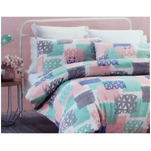 Belmondo Gouache Niro Easy Care Quilt Cover Set Queen