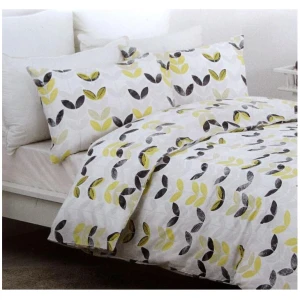 Belmondo Leaves Easy Care Quilt Cover Set Queen