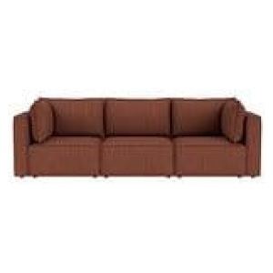 Belmore 3 Seater Modular Sofa Bancroft Merlot