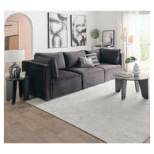 Belmore 3 Seater Modular Sofa Black