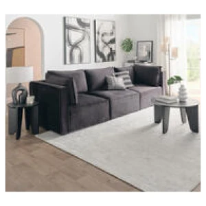 Belmore 3 Seater Modular Sofa Black