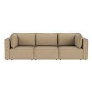 Belmore 3 Seater Modular Sofa Brown