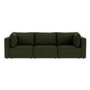 Belmore 3 Seater Modular Sofa Mason Olive