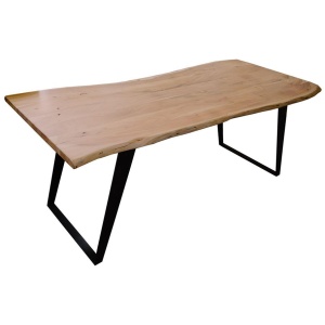 Berlin Acacia Babul Wood Dining Table - Natural by Interior Secrets - AfterPay Available