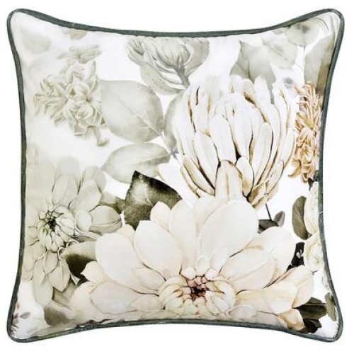 Bianca Giselle Square White Velvet Cushion