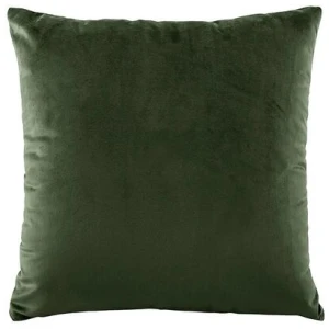 Bianca Vivid Coordinates Square Forest Green Velvet Cushion