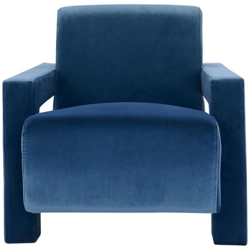 Blaise Armchair - Velvet Peacock Blue