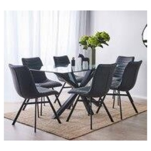 Blakely 6 Seater Dining Table Black