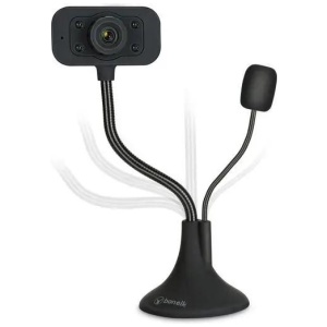 Bonelk 1080p USB Desktop Webcam, Flexible Neck, Black - ELK-63023-R
