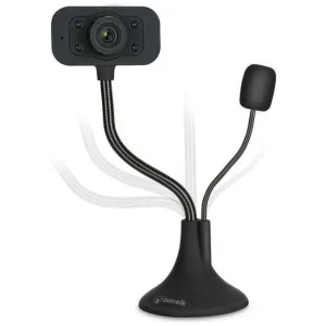 Bonelk 1080p USB Desktop Webcam, Flexible Neck, Black - ELK-63023-R