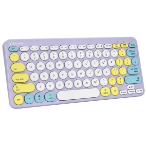 Bonelk KM-383 Wireless Keyboard and Mouse Combo (Lilac)