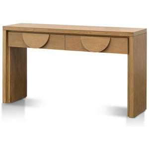 Bonnie 140cm Console Table with Drawers - Dusty Oak by Interior Secrets - AfterPay Available