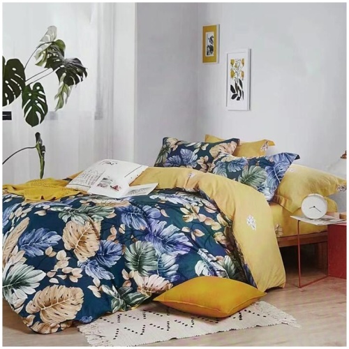 Botanical House 100% Cotton Reversible Quilt Cover Set Queen