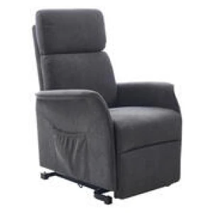 Brass Electric Recliner Lift Chair Grey
