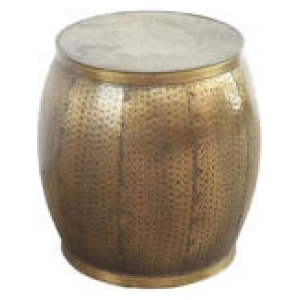 Brass Look Side Table Bronze