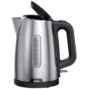 Braun PurShine 1.7L Kettle Stainless Steel/Black. WK1500BK