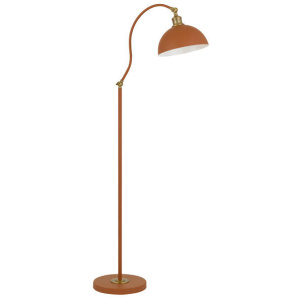 Brevik Orange Floor Lamps Modern Brass Metal Lights Telbix Lighting