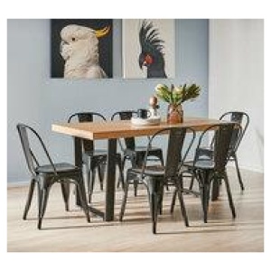 Bridge 6 Seater Dining Table Brown