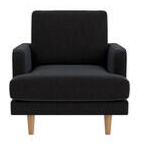 Brighton Armchair Black 1 Seater