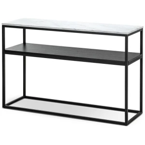 Brink 1.2m White Marble Console Table - Black by Interior Secrets - AfterPay Available