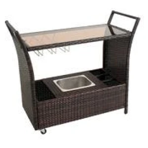 Cairns Outdoor Bar Cart Brown
